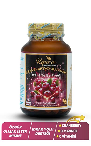 Kiperin Cranberry D-Mannoz 60 Kapsül