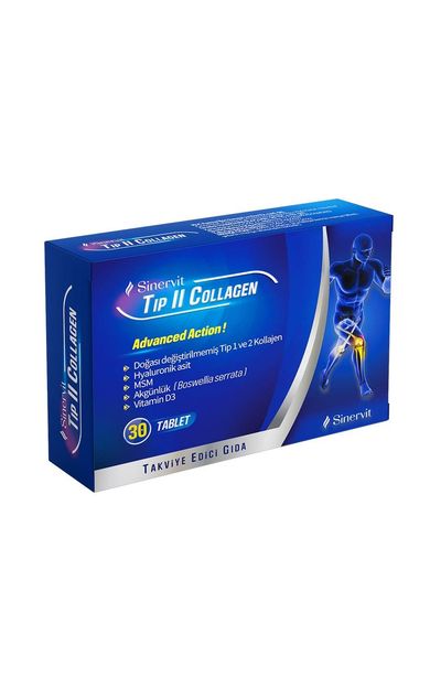 Sinervit Tip II Collagen 30 Tablet