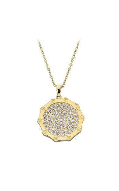 Kolyecik 14 Ayar Altın Taşlı Kolye