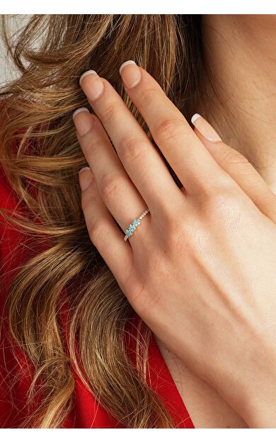 Kolyecik 14 Ayar Altın 3 Yıldız Yüzük