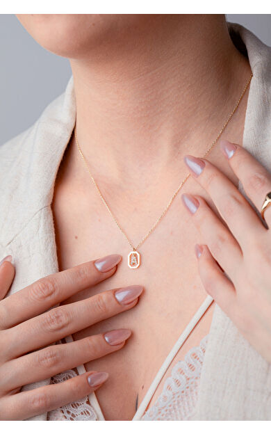 Kolyecik 14 Ayar Altın A Harf Kolye