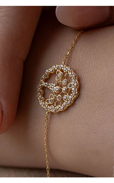 Kolyecik 14 Ayar Altın Ağaç Bileklik