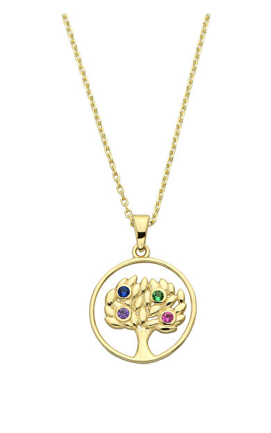 Kolyecik 14 Ayar Altın Ağaç Kolye