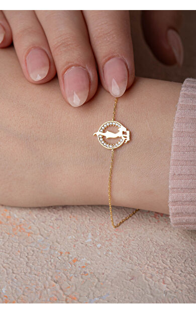 Kolyecik 14 Ayar Altın Anne Çocuk Bileklik