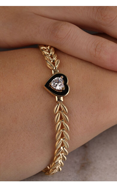 Kolyecik 14 Ayar Altın Başak Zincir Bileklik