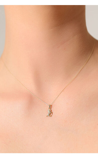 Kolyecik 14 Ayar Altın At Kolye