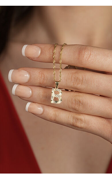 Kolyecik 14 Ayar Altın Piramit Kolye Ucu