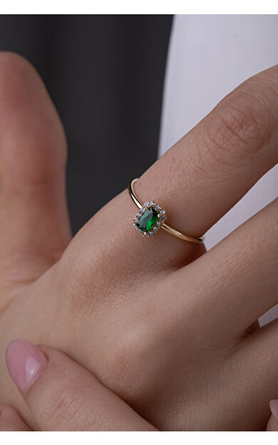 Kolyecik 14 Ayar Altın Baget Yüzük