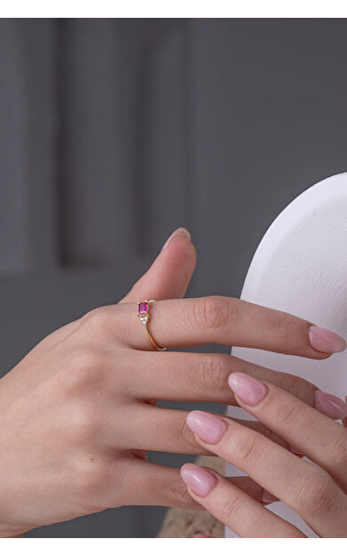 Kolyecik 14 Ayar Altın Baget Yüzük