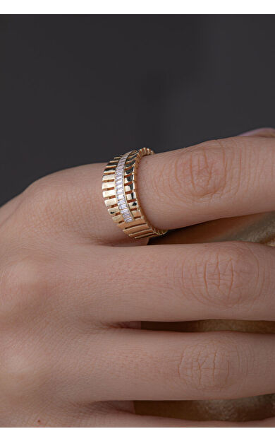 Kolyecik 14 Ayar Altın Baget Yüzük