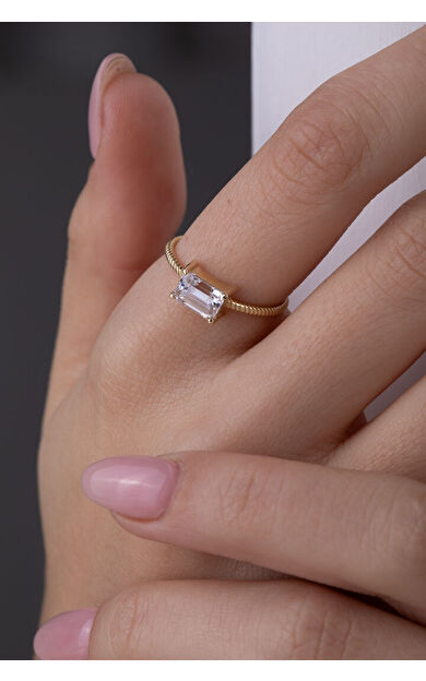 Kolyecik 14 Ayar Altın Baget Yüzük