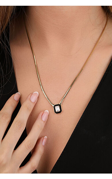 Kolyecik Altın Balık Sırtı Baget Kolye