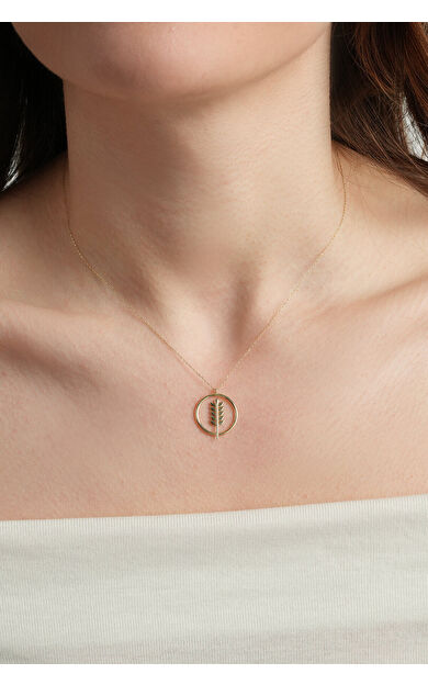 Kolyecik 14 Ayar Altın Başak Kolye