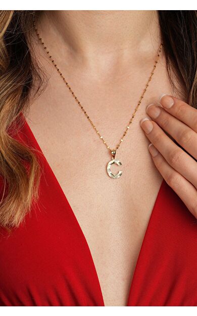 Kolyecik 14 Ayar Altın Göz Kolye Ucu