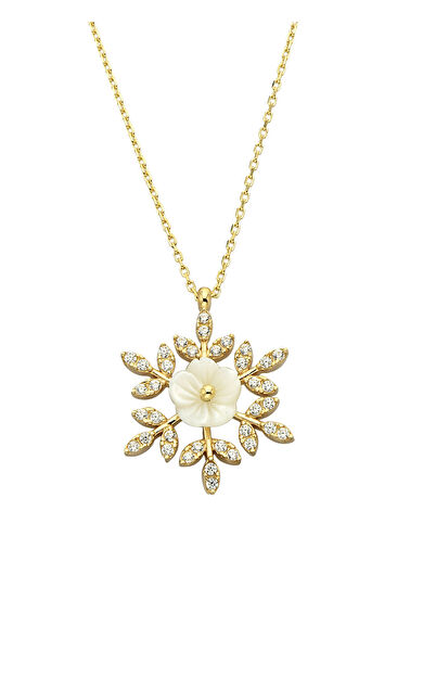 Kolyecik 14 Ayar Altın Çiçek Kolye