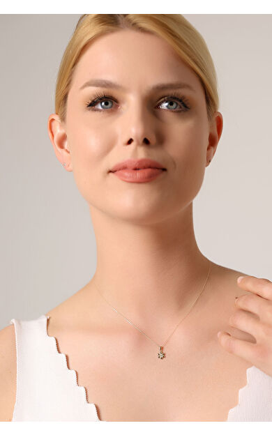 Kolyecik 14 Ayar Altın Çiçek Kolye