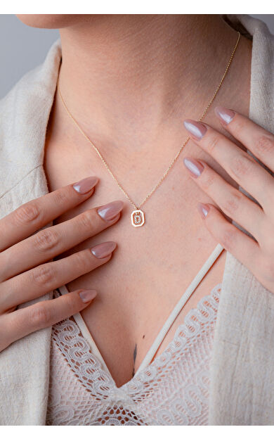 Kolyecik 14 Ayar Altın D Harf Kolye