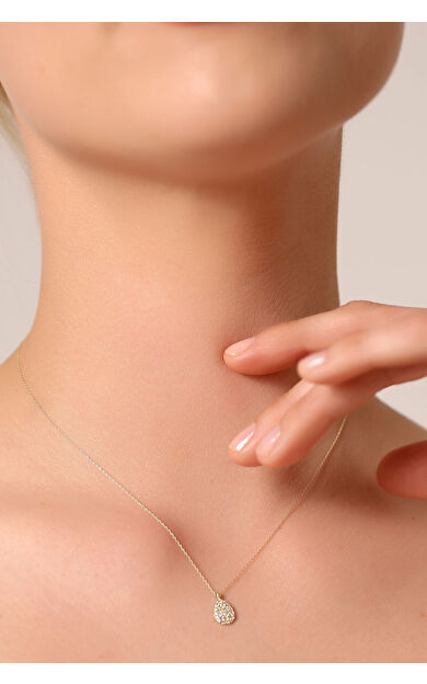 Kolyecik 14 Ayar Altın Damla Kolye