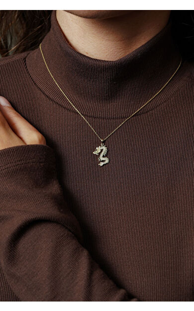 Kolyecik 14 Ayar Altın Denizaltı Kolye