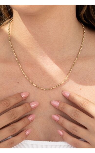 Kolyecik 14 Ayar Altın Doç Zincir