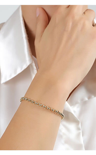 Kolyecik 14 Ayar Altın Doç Zincir Bileklik