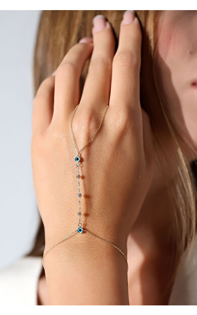 Kolyecik 14 Ayar Altın Dorika Gözlü Şahmeran