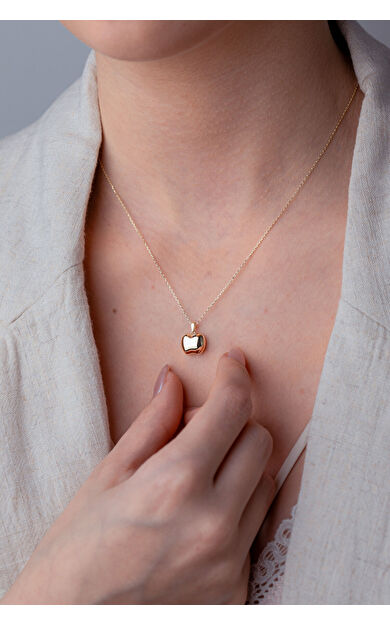 Kolyecik 14 Ayar Altın Elma Kolye