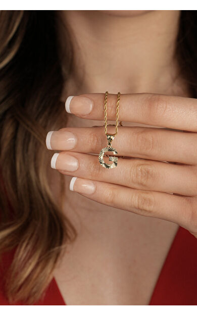 Kolyecik 14 Ayar Altın Yıldız Kolye Ucu