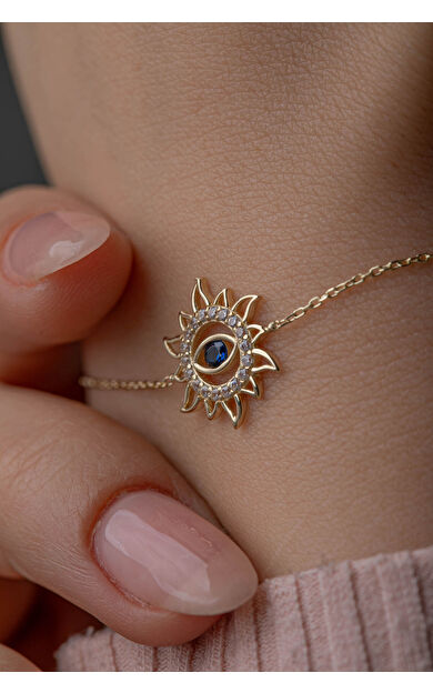 Kolyecik 14 Ayar Altın Göz Bileklik