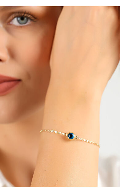 Kolyecik 14 Ayar Altın Göz Bileklik