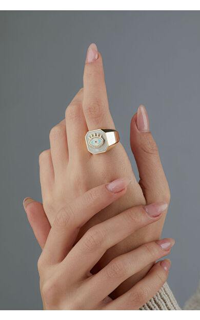 Kolyecik 14 Ayar Altın Göz Yüzük