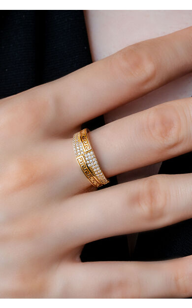 Kolyecik 14 Ayar Altın Grek Yüzük