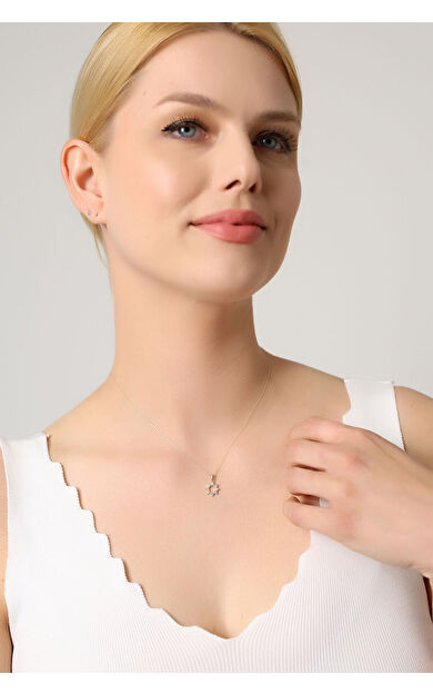 Kolyecik 14 Ayar Altın Güneş Kolye