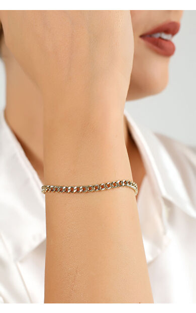 Kolyecik 14 Ayar Altın Gurmet Zincir Bileklik