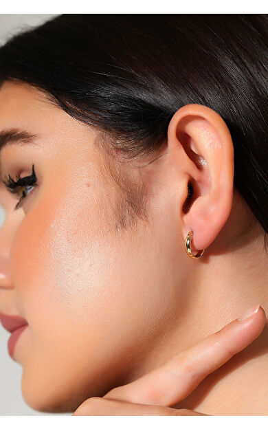 Kolyecik 14 Ayar Altın Halka Küpe