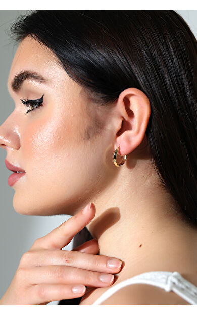 Kolyecik 14 Ayar Altın Halka Küpe