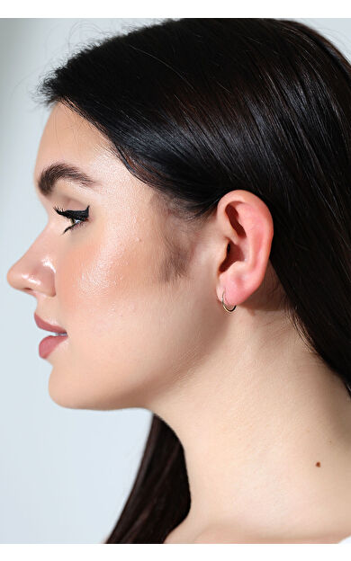 Kolyecik 14 Ayar Altın Halka Küpe