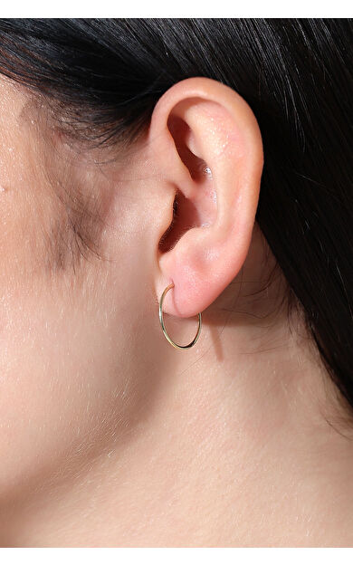 Kolyecik 14 Ayar Altın Halka Küpe