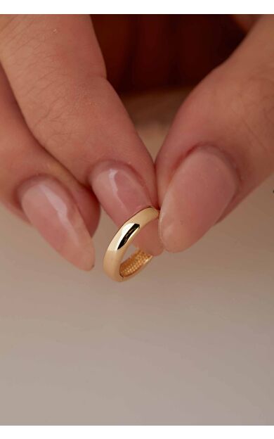 Kolyecik 14 Ayar Altın Halka Küpe