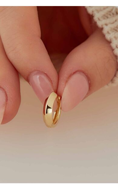 Kolyecik 14 Ayar Altın Halka Küpe