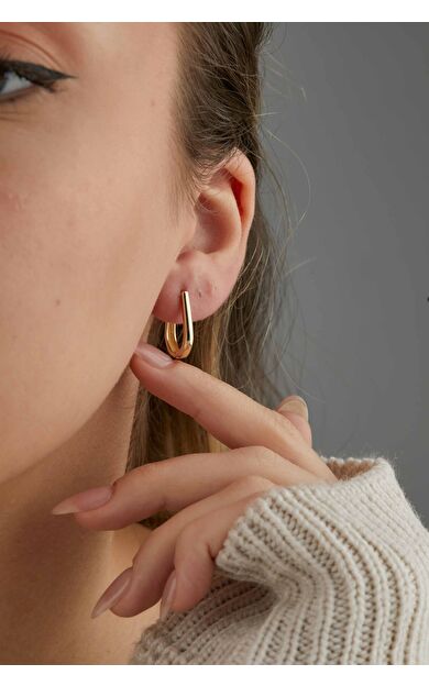 Kolyecik 14 Ayar Altın Halka Küpe