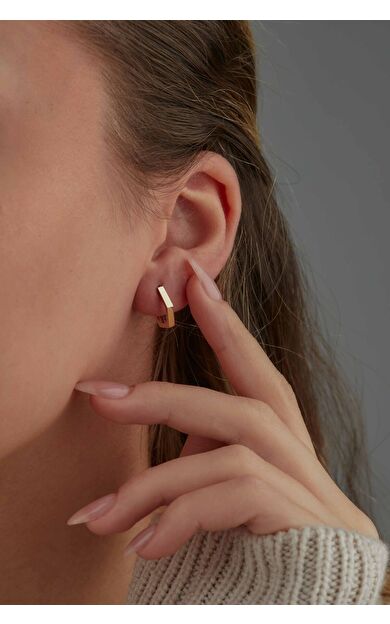 Kolyecik 14 Ayar Altın Halka Küpe