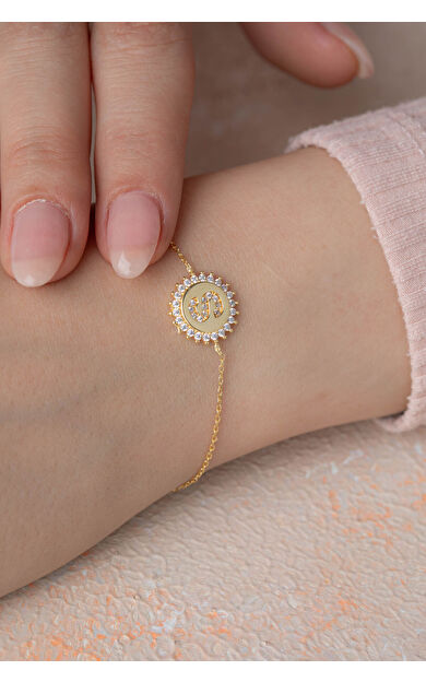 Kolyecik 14 Ayar Altın Harf Bileklik