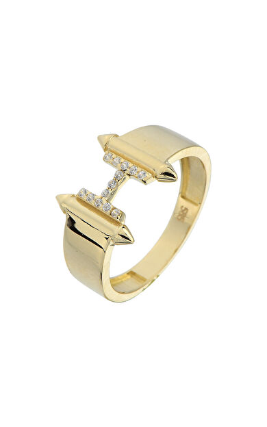 Kolyecik 14 Ayar Altın H Harf Yüzük