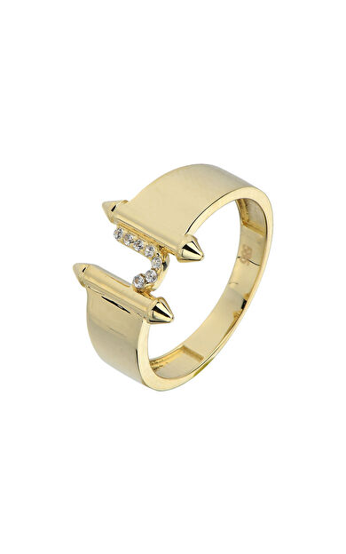 Kolyecik 14 Ayar Altın J Harf Yüzük