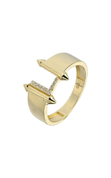 Kolyecik 14 Ayar Altın L Harf Yüzük