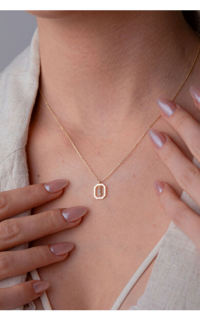 Kolyecik 14 Ayar Altın I Harf Kolye