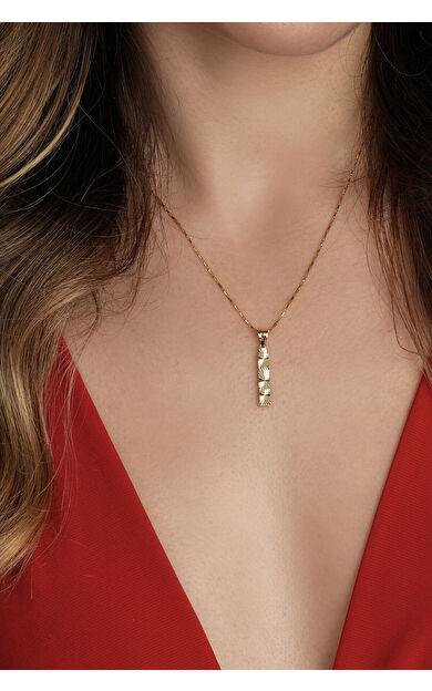 Kolyecik 14 Ayar Altın Tavus Kuşu Kolye Ucu