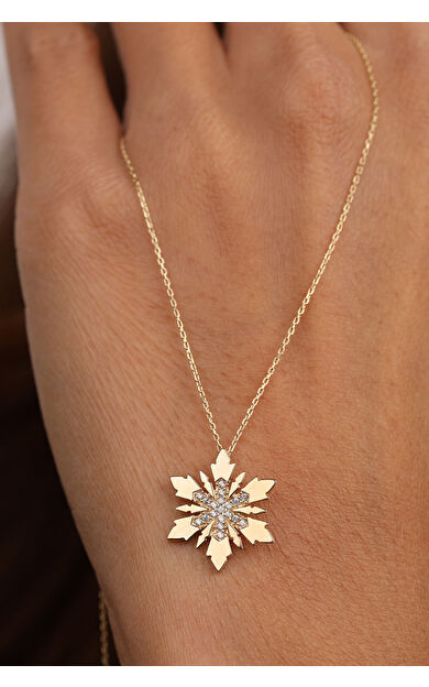 Kolyecik 14 Ayar Altın İkili Kartanesi Kolye