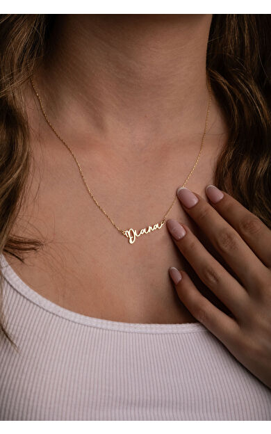 Kolyecik 14 Ayar Altın İsimli Kolye